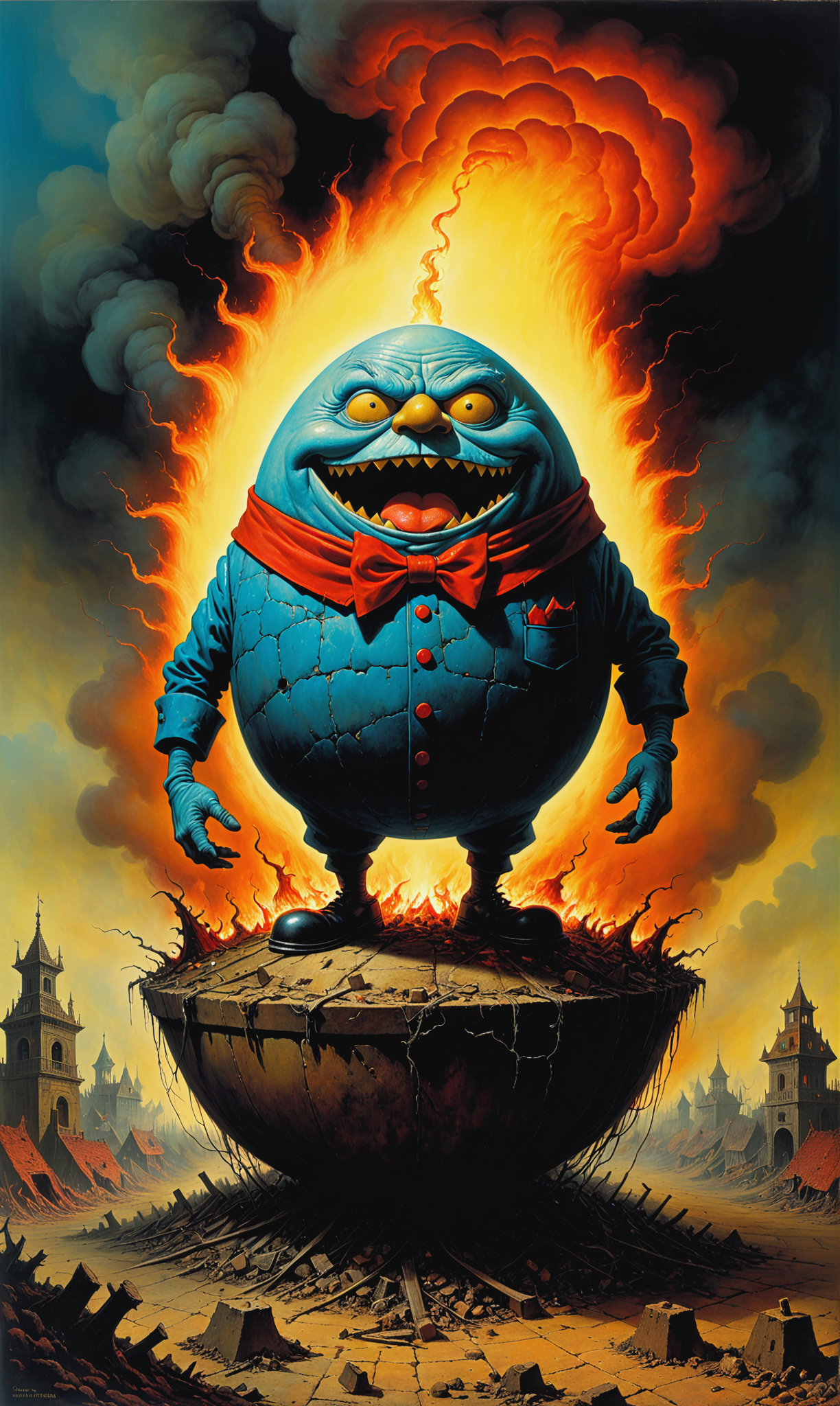 01368-2362620532-Negotiating nightmare frequencies, evil humpty dumpty caricature monstrosity burning in hell, by Dr Suess and Zdzislaw Beksinski.png